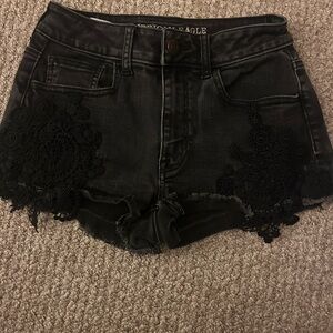 american eagle lace shorts